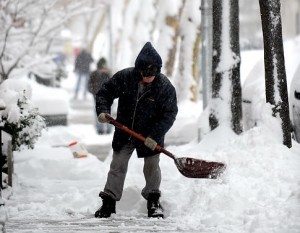 snow shoveling